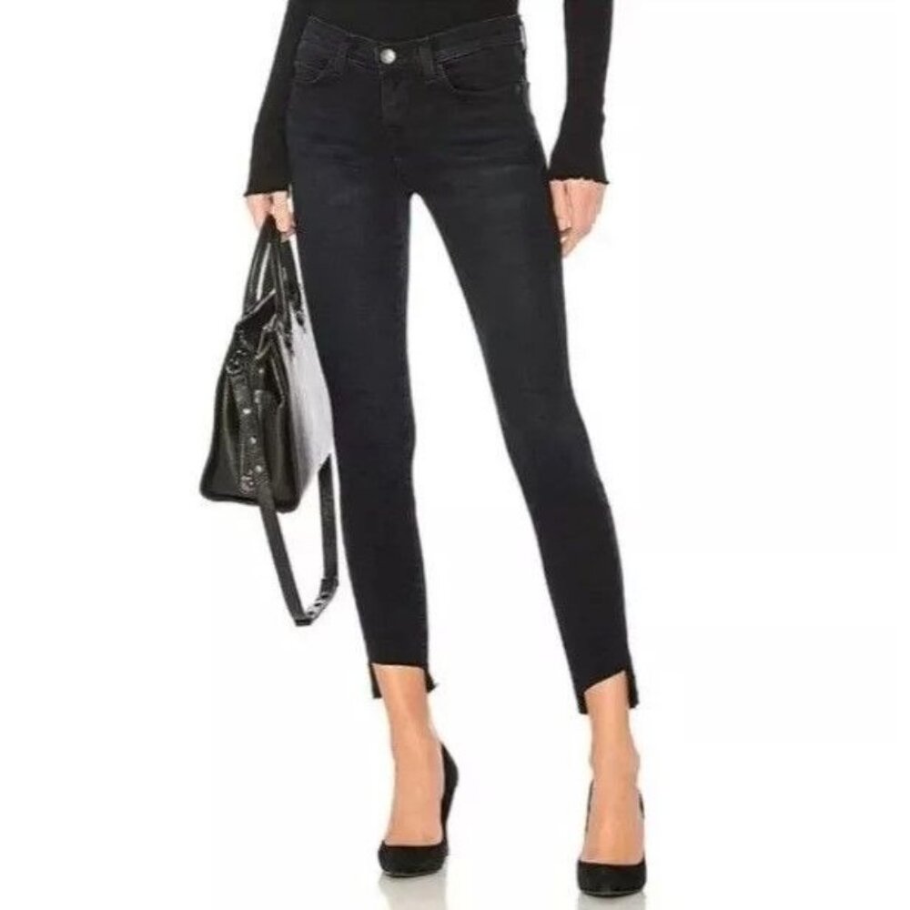 Current Elliott The Stiletto Skinny Jeans Size 25 Blueridge W/ Uneven Step Hem